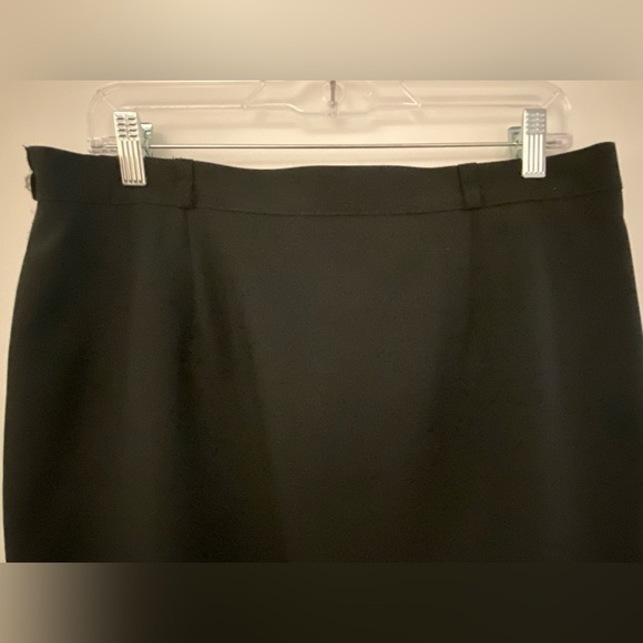 Fabiani Black Midi Long Cropped Workwear Skirt Women's Size 12 Large - Picture 4 of 10